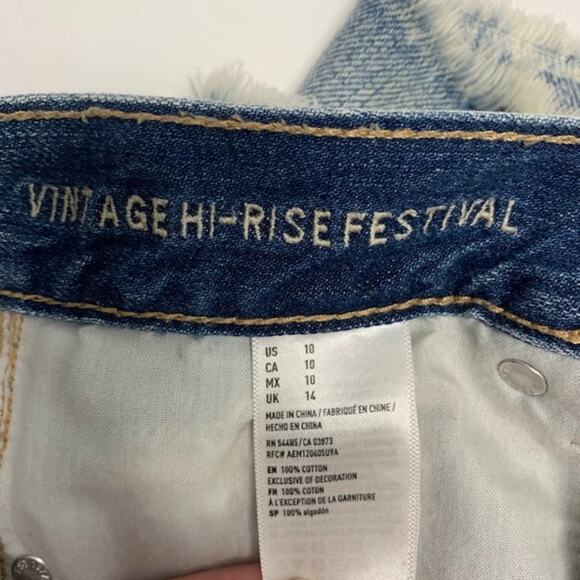 AMERICAN EAGLE Vintage High Rise Jean Shorts - Picture 3 of 4